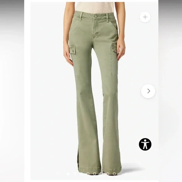 Joe’s The Frankie Cargo Bootcut Jeans Size 30 color uniform Retails $228 - Picture 5 of 16